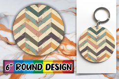 Vibrant Visions: Abstract Pattern Keychain Delights Product Image 1