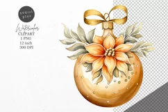 Christmas clipart, Christmas bauble clipart, Winter clipart Product Image 1