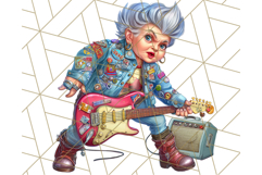 Wild Grandma Clipart PNGs, Funny Quirky Old Ladies Product Image 5