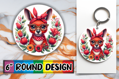 Timeless Sublimation Circle PNG, Cute Animals Product Image 1