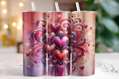 Happy Valentine&#039;s Day Tumbler Wrap Sublimation Product Image 1