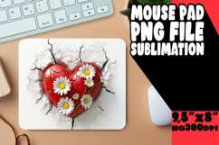 Chic Garden Heart Mousepad Art Product Image 1