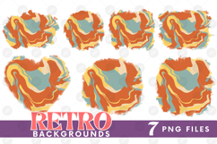 Retro Background Png Fluid Marble Paper Sublimation Bundle Product Image 1