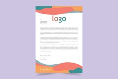 A4 Letterhead Template Vector illustration Product Image 1