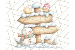 Cute Arctic Animal Clipart PNG, Cute Winter Animals Png Product Image 5