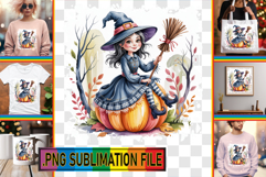Vibrant TSHIRT Magic PNG, Pumpkin Watercolor Product Image 1