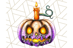 Spooky Jack O Lantern PNG Clipart, Scary Halloween Pumpkins Product Image 5