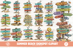 Summer Beach Signspot Clipart Product Image 1