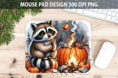 Watercolor Raccon Mouse Pad Sublimation - Animal PNG Product Image 1
