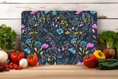 Watercolor Wild Meadow Floral Cutting Board | Cutting Board Product Image 2