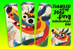 Colorful Dragon Wrap for Coffee Cups Product Image 1