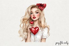 Red Valentines Day Clipart PNG Product Image 1