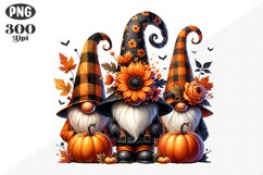 Halloween Gnomes Sublimation - Clipart PNG Design Product Image 1