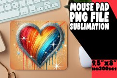 CHEERFUL MOUSE MAT PLAYFUL DESIGN, Heart Product Image 1