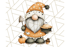 Thanksgiving Gnome Clipart PNG Cute Fall Gnomes, Gnome Png Product Image 5
