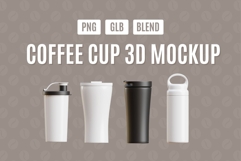 Coffee Cup 3D Mockup Bundle Pack 04 Product Image 1