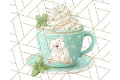 Christmas Coffee Mugs Clipart PNG Festive Cups Product Image 5