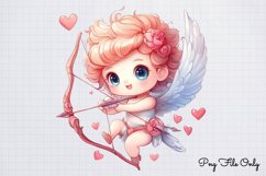 Cute Valentine Kawaii Clipart PNG Product Image 1