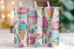 Ice Cream Tumbler Wrap | Sublimation Product Image 1