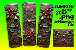 CUSTOMIZED 20oz Tumbler Wrap Design , Christmas Product Image 1