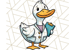 Goose Occupation Clipart PNG, Cute Job-Themed Graphics Product Image 5