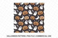 Halloween Pumpkin Pattern Png | Sublimation | Digital Paper Product Image 1