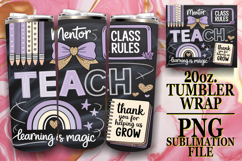 Luminous moments 20oz tumbler wrap, Teacher Product Image 1