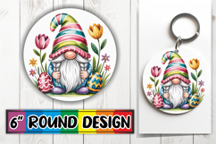 Sweet Watercolor Bear Keychain Tumbler Spring Design PNG Product Image 1