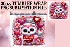 Uplifting Sublimation 20oz tumbler wrap, Valentines Product Image 1