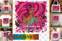 RADIANT TOTE BAG Designs PNG, Praying Woman Product Image 1