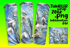 Spring 20oz 3D Flower Tumbler Wrap Product Image 1
