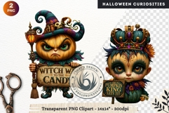 Surreal Halloween Character Cliparts Spooky Curiosities Product Image 1