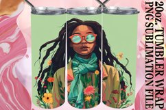 Melanin Magic: Summer Sublimation Tumbler Design Product Image 1