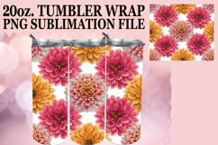 Sweet Inspirations 20oz tumbler wrap, Flower Pattern Product Image 1