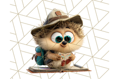 Cute Safari Animal Clipart with Jungle Accessories Png Product Image 5