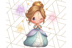 Princess Clipart PNG, Cute Royal Girl Clip Art Product Image 5