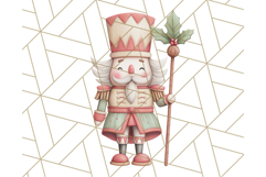 Nutcracker Clipart, Festive Holiday Toy Soldier PNG Art Product Image 5
