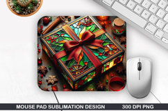 Mouse Pad Sublimation, Christmas Mouse Pad PNG Design Product Image 1