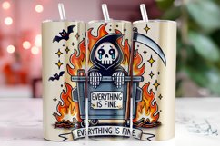 Everything is Fine 20oz Tumbler Wrap Sublimation Product Image 1