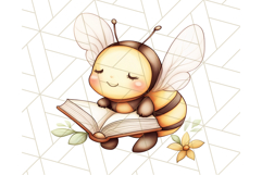 Adorable Bee Clipart PNG, Kawaii Bumblebee Illustrations Product Image 5
