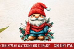 Christmas Gnome Clipart, Winter Clipart Product Image 1