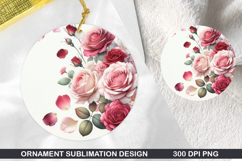 Roes Stained Glass Ornament PNG, Digital Download File Product Image 1