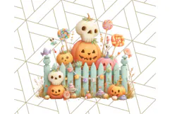 Halloween Candy Shop Clipart PNG, Trick or Treat Clip Art Product Image 5