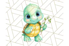Cute Baby Turtle Clipart, Cute Animals Png Product Image 5