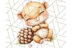 Woodland Nursery Baby Animals And Fantasy Forest PNG Clipart Product Image 5