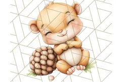 Woodland Nursery Baby Animals And Fantasy Forest PNG Clipart Product Image 5