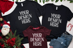 Christmas Family Matching Flat Lay T-Shirt Mockups Product Image 1