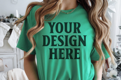 Island Green Christmas Comfort Colors 1717 Mockups, CC 1717 Product Image 1
