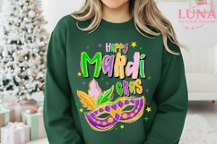 Mardi Gras Coquette Png, Preppy Mardi Gras Y'all Png, Mardi Product Image 2