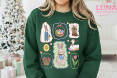 Happy Easter Bunny Png, Easter Sublimation Png, Coquette Bow Product Image 3